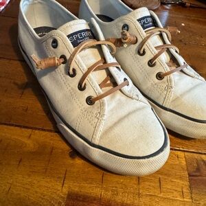 Sperry White Canvas Sneakers